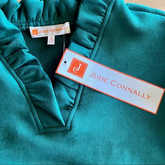 Jude Connally Aqua Long Sleeve Dress - Picture 7 of 15